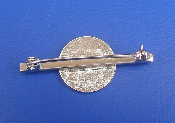 NBTS (National Blood Transfusion Service UK) - a "silver" blood donor badge awarded on the 25th donation (c.1980s)
