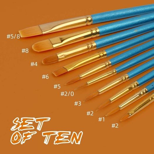 NEW SALE | 20 Pcs Face Paint Brushes for Children Gouache, Watercolor, Acrylic and Oil Painting