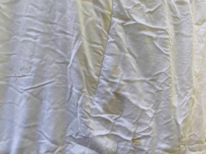 two double duvets, coffee stained but good for pets