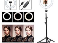 main image for ad 12" LED Ring Light Dimmable Lighting Kit Phone Selfie Tripod Makeup Youtube Live