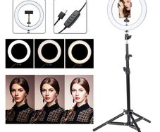 12" LED Ring Light Dimmable Lighting Kit Phone Selfie Tripod Makeup Youtube Live