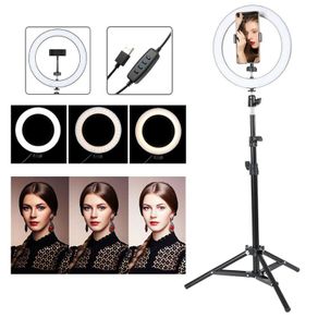 12" LED Ring Light Dimmable Lighting Kit Phone Selfie Tripod Makeup Youtube Live