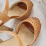 Tan cork- platform sandal Image 5