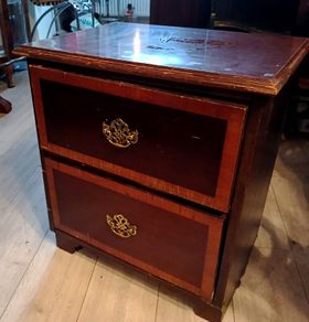 Americans of Martinsville mahogany nightstand
