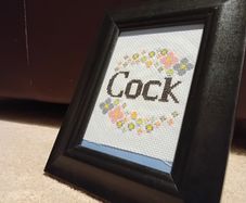 Framed stitched fun