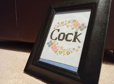 Framed stitched fun