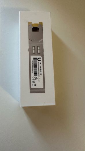 Brand new Unifi SFP+ to RJ45 transceiver module that supports 10G connections up to 100 m