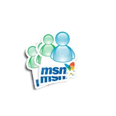 MSN Messenger Glossy Stickers 2-Pack