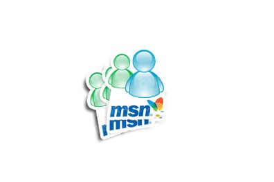 MSN Messenger Glossy Stickers 2-Pack