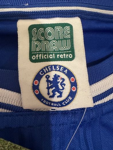 Official Chelsea FC Retro Home Shirt 1998/2000 - Score Draw