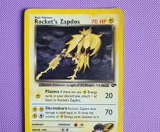 Team Rockets Zapdos (15/132) Holo Gym Challenge Pokemon Card