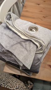 Curtains 90x90 Grey Valor Curtains lined.