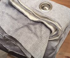 Curtains 90x90 Grey Valor Curtains lined.