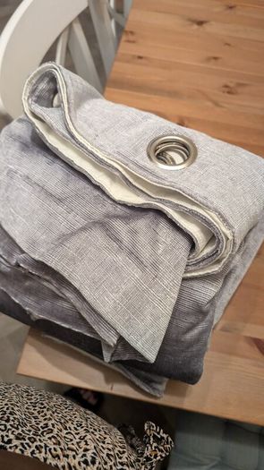 Curtains 90x90 Grey Valor Curtains lined.