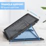 FREE P&P Laptop Stand,Foldable Portable Ventilated Desktop Laptop Holder,Universal Lightweight&Adjustable Ergonomic Tray Mount Compatible with iM(ac)/Laptop/Notebook Computer/Tablet Image 4