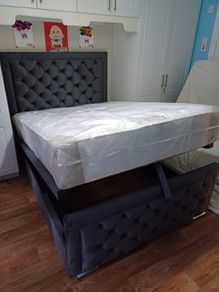 New Bed with Gaslift Ottoman Storage-Mattress