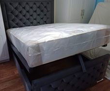 New Bed with Gaslift Ottoman Storage-Mattress