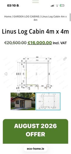 Linus log cabin