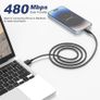 iPhone Charger Cable, 2Pack 1M+2M for Lightning to USB Cable MFi Certified, Fast Charging Braided Lead for Apple iPhone 14/13/12/11/Pro Max/XS/XR/8/7/6/Plus/5 SE, for iPad (Black) Brand: BSTOEM Image 6