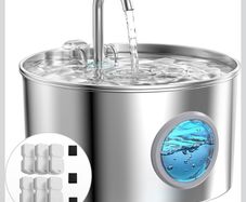 Cat Stainless Steel Water Fountain