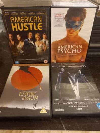Christian Bale DVD Collection Bundle Vice The Prestige Machinist American Psycho Etc