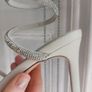 Farfetch- style Spiral Strappy Heels, crystals embellishment Image 3
