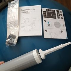 Decathlon Exercise Ball with pump