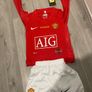 Brand new retro kit manUnited 2008 final kit zize 16 kids Image 5