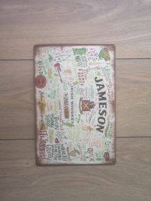 Jameson/Jack Daniels  tin sign