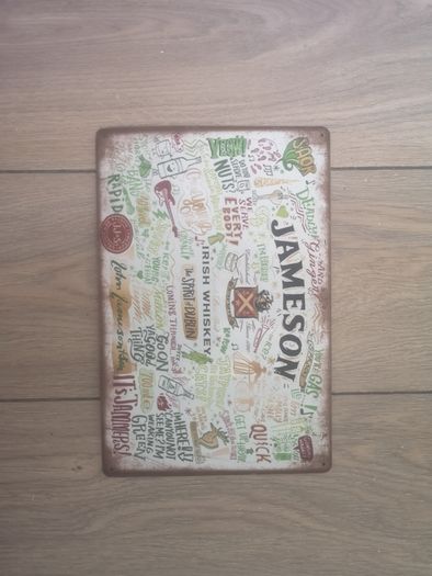 Jameson/Jack Daniels  tin sign