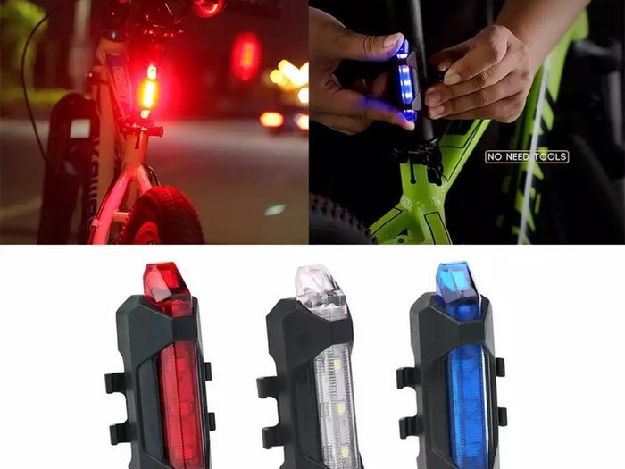 BRAND NEW Bicycle Light Waterproof Rear Tail Light LED USB Rechargeable Mountain Bike Cycling Light Taillamp Safety Warning Light TSLM2 / accessories