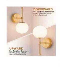 Spherical wall lamp set
