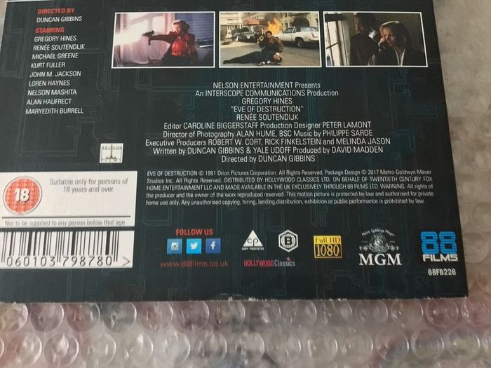 Eve of Destruction Limited Edition Blu Ray