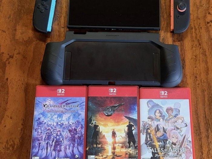Nintendo Switch 2 , Tablet And Controllers w/ Micro Sd Card And 3 Games