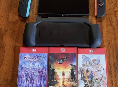 Nintendo Switch 2 , Tablet And Controllers w/ Micro Sd Card And 3 Games