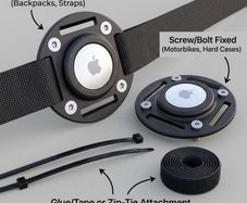 Universal Apple AirTag Mount - Secure Mounting System
