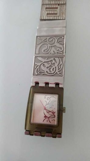 Vintage SWATCH Stainless Steel Ladies Original Wrist Watch