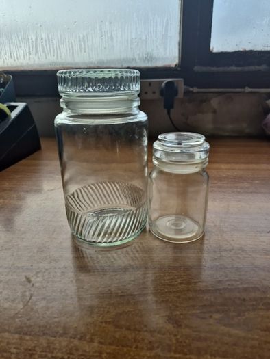 2 Vintage Storage Jars