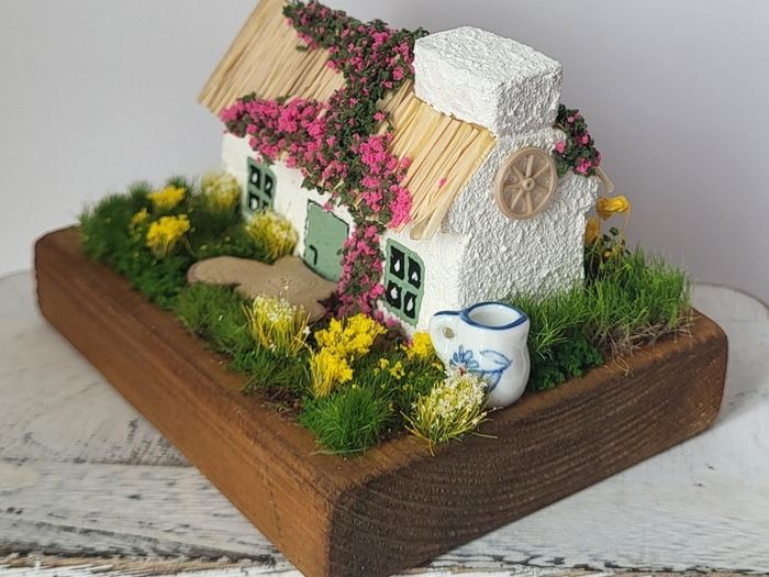 Handcrafted tiny wooden cottage!