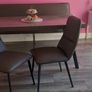kitchen table and chairs and bench Image 5