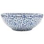 Countertop Basin White and Blue Round 41x14 cm Ceramic Image 2