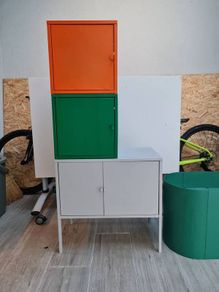 Ikea metal colourful cabinets