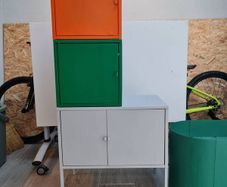 Ikea metal colourful cabinets