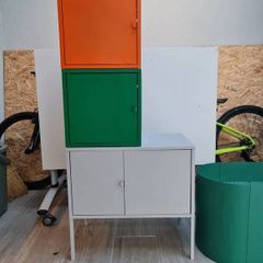 Ikea metal colourful cabinets