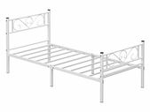 Single bed frame,  White or Black  bed frame, metal bed frame,