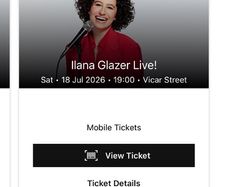 2 x Ilana glazer tickets