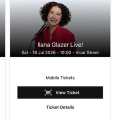 2 x Ilana glazer tickets