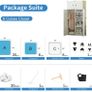 8-Cube Clothes Closet, Plastic Wardrobe with Doors & 1 Hanger, Modular Storage Organizer, Deeper Cubes for Larger Space Image 6