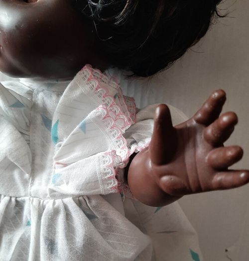 Large beautiful doll from 70's in original dress