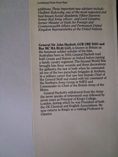 The Third World War / The untold Story / General Sir John Hackett / 1982